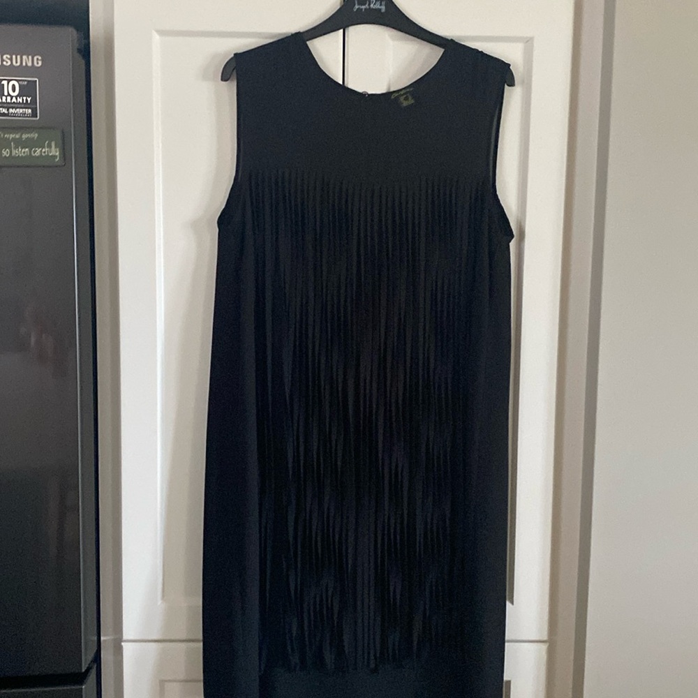 Black fringed dress